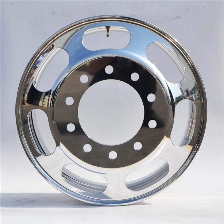 24.5 X 8.25 Truck Wheels Forged Aluminum Rims Polished On Both Sides